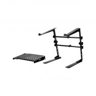 DR Pro},description:The DR Pro DRDJLS1 is a state-of-the-art adjustable DJ Laptop stand that can either stand on its own or clamp to a table or DJ road case. The height and width o