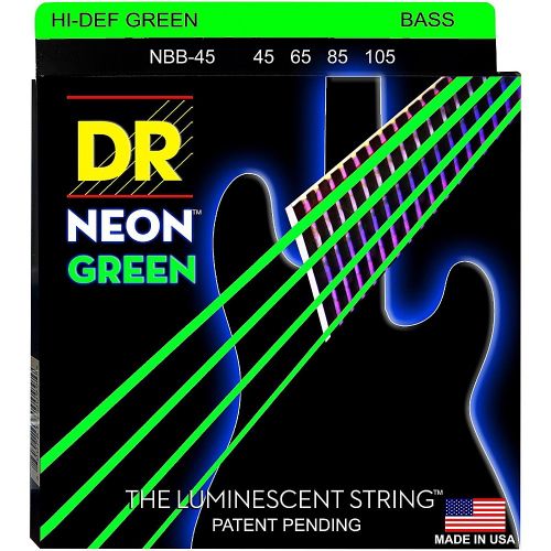  DR Strings NEON Hi-Def Green Bass SuperStrings Medium 4-String