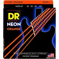 DR Strings NEON Hi-Def Orange Bass SuperStrings Light 4-String