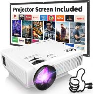[아마존 핫딜] DR. J Professional HI-04 1080P Supported Portable Movie Projector, 3600L Mini Projector with 100Inch Projector Screen, Compatible with TV Stick, Video Games, HDMI,USB,TF,VGA,AUX,AV