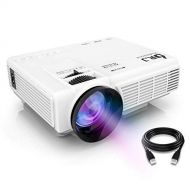 DR. J Professional DR.J Upgrade Mini Projector 170 Display - 40,000 Hours LED Full HD Video Projector 1080P Supported, Compatible with Roku Stick, Fire TV Stick, HDMI, VGA, USB, AV, SD, PS4, Outdoor