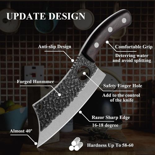  DRAGON RIOT Meat Knife Butcher Knife Cleaver Knives Outdoor BBQ Camping Knife