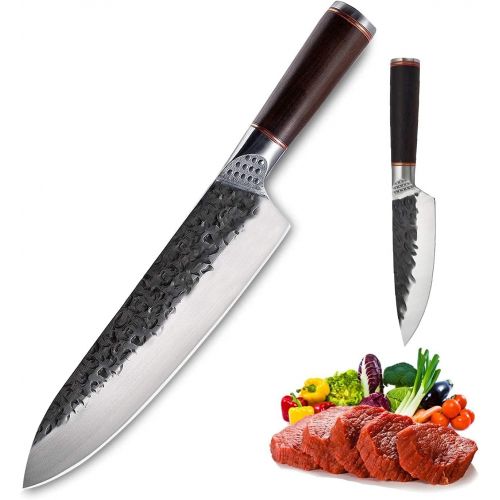  DRAGON RIOT Chef Knife Hand Forged Kitchen Utility Knife Meat Fruit Vegetable Knives Paring Knife Cooking Knife Set for Home Restaurant