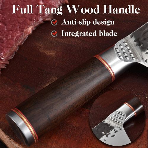  DRAGON RIOT Chef Knife Hand Forged Kitchen Utility Knife Meat Fruit Vegetable Knives Paring Knife Cooking Knife Set for Home Restaurant