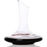 [아마존 핫딜]  [아마존핫딜]DRAGONN Luxury Wine Decanter - 100% Hand Blown Lead-free Crystal Glass Wine Carafe  Bonus Cork Stopper & Steel Cleaning Beads Accessories