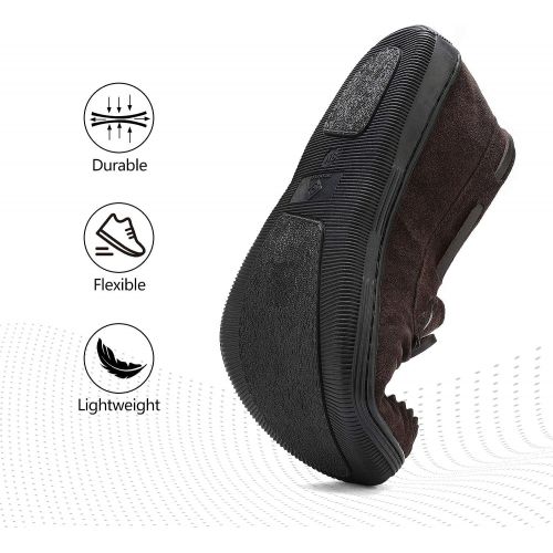  [아마존핫딜][아마존 핫딜] DREAM PAIRS Mens Fur-Loafer-01 Suede Slippers Loafers Shoes