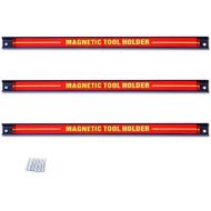 [아마존베스트]DREAMADE Magnetic strip tool rail magnet, tool holder tool holder, magnetic tool holder, load capacity up to 10 kg (3 pieces).