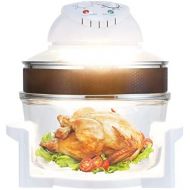 [아마존베스트]Dreamade Halogen Oven Hot Air Oven Mini Halogen Oven Hot Air Grill Digital Halogen Oven Accessories Timing Function 34 x 39 x 34 cm 1200-1400 W 250°C