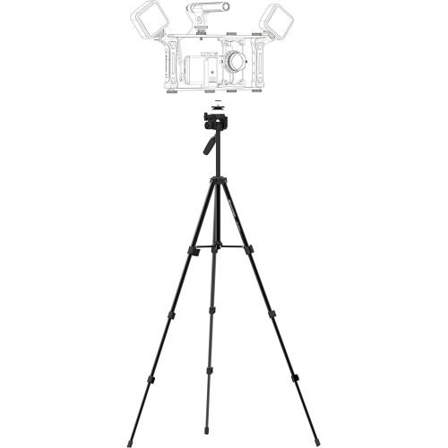  [아마존베스트]Enhanced Lightweight Video Tripod DREAMGRIP 142QR-4Y with Extra Original Track Connector for Rig Systems and Quick Release Plate, Compatible for Any Smartphone, Any Action, DSLR, o