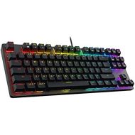 DREVO Tyrfing V2 Customizable RGB Compact 87 Keys Mechanical Gaming Keyboard USB Wired Tenkeyless Programming Macro Media Control Software Support Outemu Brown Switch Black