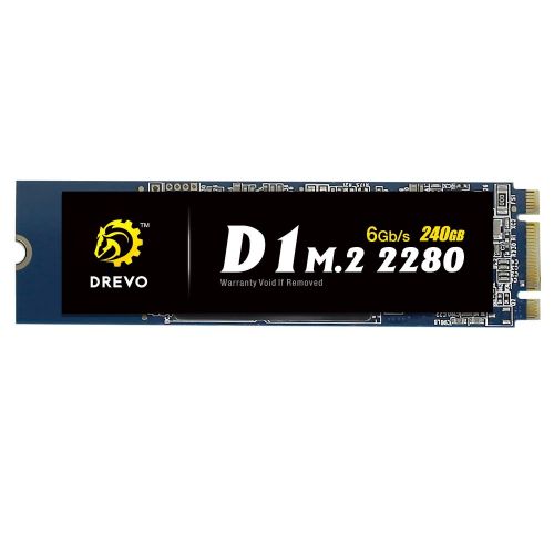  DREVO D1 M.2 2280 240GB SSD Internal Solid State Drive SATA 6Gbs Read 500MBS Write 500MBS