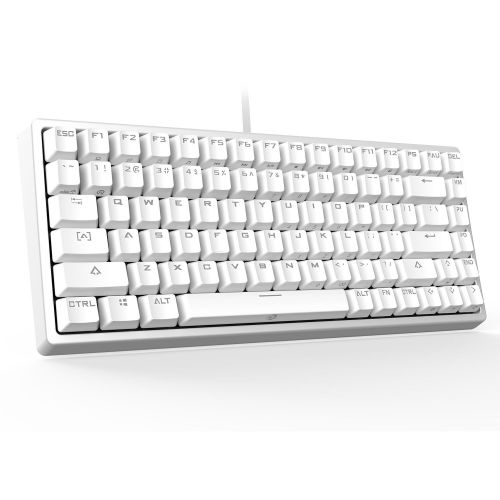  DREVO Gramr 84 Key Backlit USB Wired Tenkeyless Mechanical Gaming Keyboard Brown Switch-White