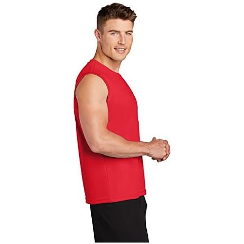  DRIEQUIP Mens Sleeveless Moisture Wicking Muscle T-Shirts. XS-4XL