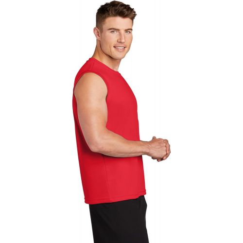  DRIEQUIP Mens Sleeveless Moisture Wicking Muscle T-Shirts. XS-4XL