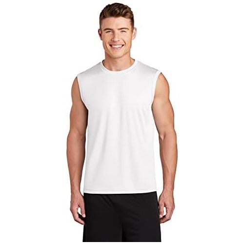  DRIEQUIP Mens Sleeveless Moisture Wicking Muscle T-Shirts. XS-4XL