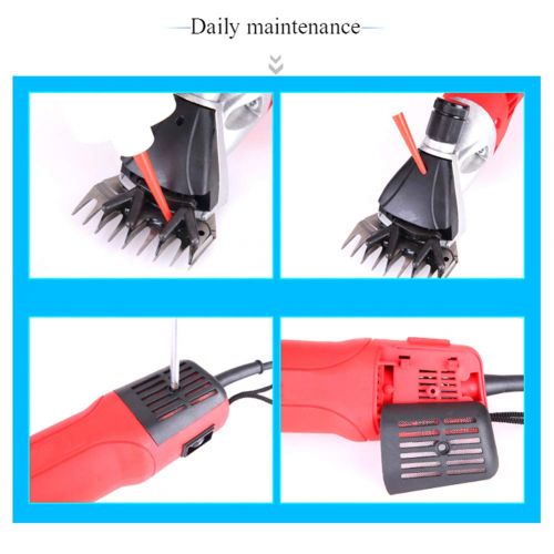  DRILLYR Sheep Shears Clippers, 500W Electric Sheep Shears Goat Clippers 13 Teeth Blade for Sheep Goat Llama Horse and Other Fur Livestock, 110V-240V