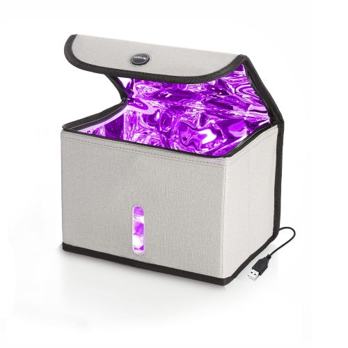  Drive Auto PRODUCTS Drive Auto UV Light Sanitizer Box - Mobile Ultraviolet Disinfection Bag Kills 99.9% of Germs & Bacteria on Mask, Phone, Keys, Money - Portable, USB Powered UVC Sterilizer Cabinet w