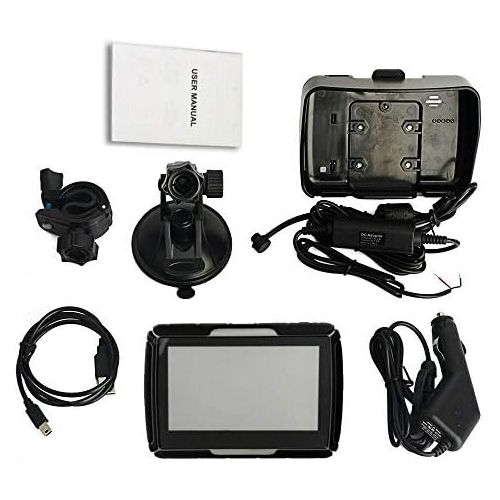  [아마존베스트]DRIVE-TECH 5 Inch GPS Navigation Device Sat Nav Drive-M for Motorcycle and Cars. Waterproof Radar Detector, Free Map Update. Bluetooth, Can also be used for Camper and Trucks. Clear and Brigh