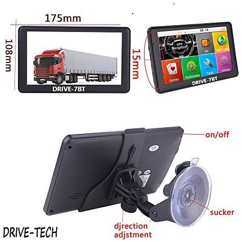  [아마존베스트]DRIVE-TECH 5.5 Inch Navigation Device Drive-5.5 with Magnetic Holder for Trucks, Cars, Motorhomes and Camping. Android 6.0. Bluetooth, Lane Assistant. AV-IN, Model with 1GB RAM and 1280x720px