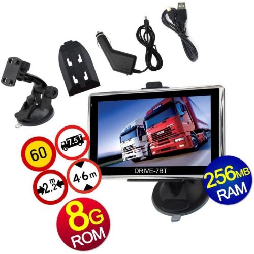  [아마존베스트]DRIVE-TECH 5.5 Inch Navigation Device Drive-5.5 with Magnetic Holder for Trucks, Cars, Motorhomes and Camping. Android 6.0. Bluetooth, Lane Assistant. AV-IN, Model with 1GB RAM and 1280x720px