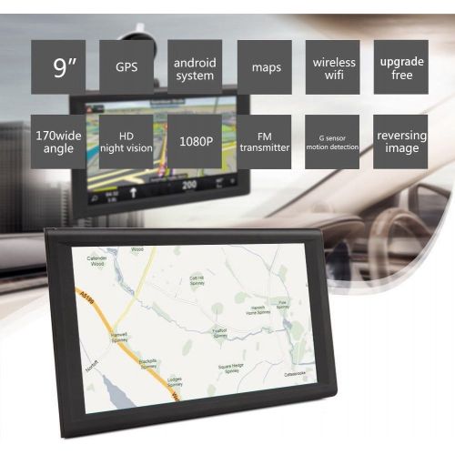  [아마존베스트]DRIVE-TECH 7 Inch Navigation Device Sat Nav, Navigation Systems and Android Tablet for Truck, Car, Bus, Caravan, BT, TMC. Radar, WiFi, AV-in, 512MB, DVR. Free Map Update. GERMAN TRADEER Not C