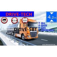 [아마존베스트]DRIVE-TECH 5 Inch GPS Navigation System for Truck, Car, Bus, Caravan and Camper. Radar Warner, Free Map Update, Hazardous Goods, Lane Assist (5 Inch With TMC, BT)