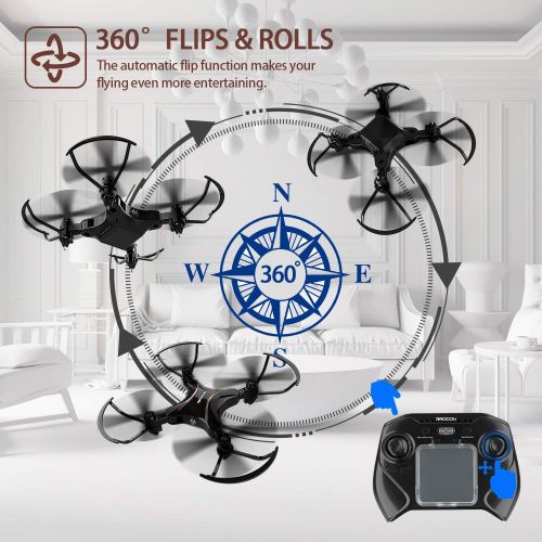  [아마존 핫딜]  [아마존핫딜]DROCON Drocon Foldable Mini RC Drone for Kids, Portable Pocket Quadcopter with Altitude Hold Mode, 3D Flips, Headless Mode and One-Key Take-Off/Landing, Easy to Fly for Beginners and Make