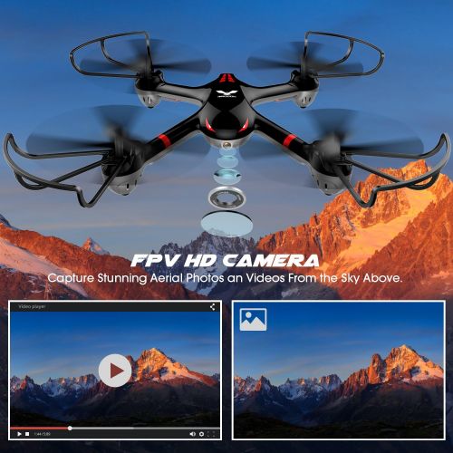  [아마존 핫딜]  [아마존핫딜]DROCON 2019 UpgradedTraining Drone for Beginners with Real-time Video, Wi-Fi FPV Quadcopter Equipped with Headless Mode and One-Key Return, Easy to Fly (Newest)