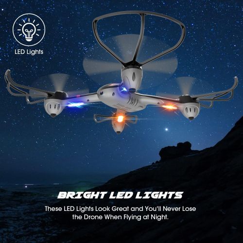  [아마존 핫딜]  [아마존핫딜]DROCON 2019 UpgradedTraining Drone for Beginners with Real-time Video, Wi-Fi FPV Quadcopter Equipped with Headless Mode and One-Key Return, Easy to Fly (Newest)