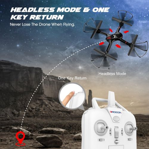  [아마존 핫딜]  [아마존핫딜]DROCON 2019 UpgradedTraining Drone for Beginners with Real-time Video, Wi-Fi FPV Quadcopter Equipped with Headless Mode and One-Key Return, Easy to Fly (Newest)