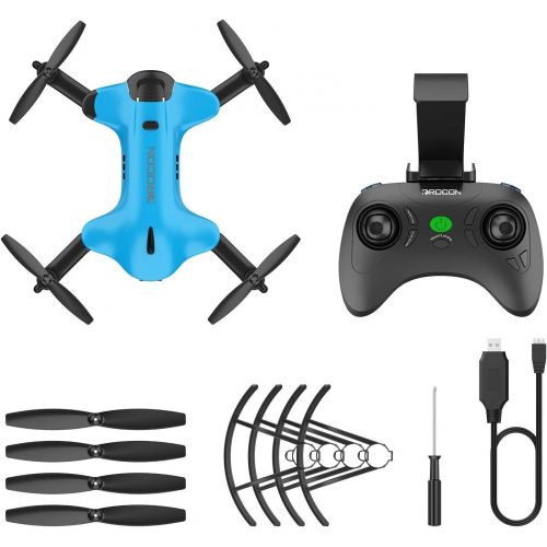  [아마존 핫딜] [아마존핫딜]DROCON Ninja Drone for Kids & Beginners FPV RC Drone with 720P HD Wi-Fi Camera,Quadcopter Drone with Altitude Hold, Headless Mode, Foldable Arms, One Key take Off/Landing, Blue