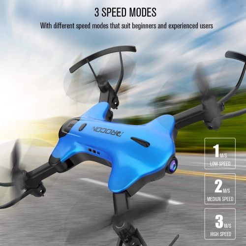  [아마존 핫딜] [아마존핫딜]DROCON Ninja Drone for Kids & Beginners FPV RC Drone with 720P HD Wi-Fi Camera,Quadcopter Drone with Altitude Hold, Headless Mode, Foldable Arms, One Key take Off/Landing, Blue