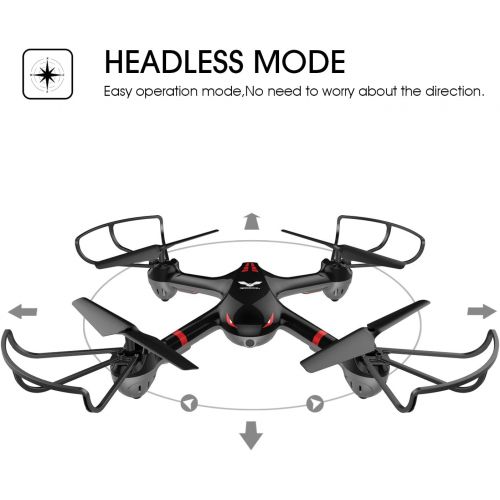  [아마존핫딜][아마존 핫딜] DROCON Drone for Beginners X708W Wi-Fi FPV Training Quadcopter with HD Camera Equipped with Headless Mode One Key Return Easy Operation