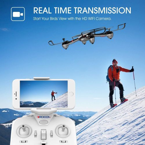  [아마존핫딜][아마존 핫딜] DROCON Drone for Beginners X708W Wi-Fi FPV Training Quadcopter with HD Camera Equipped with Headless Mode One Key Return Easy Operation