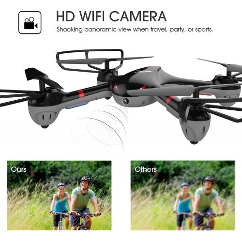  [아마존핫딜][아마존 핫딜] DROCON Drone for Beginners X708W Wi-Fi FPV Training Quadcopter with HD Camera Equipped with Headless Mode One Key Return Easy Operation