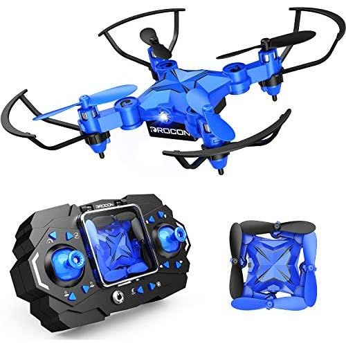  [아마존베스트]DROCON DC-65 Foldable Mini Drone for Kids, Beginner RC Quadcopter with Altitude Hold/3D Flips/Self-Rotating/Headless Mode/One-Key Take-Off & Landing/One-Key Return/Speed Adjustment