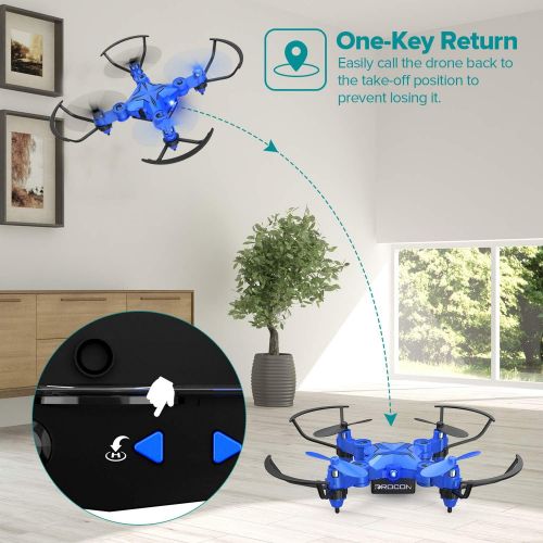  [아마존베스트]DROCON DC-65 Foldable Mini Drone for Kids, Beginner RC Quadcopter with Altitude Hold/3D Flips/Self-Rotating/Headless Mode/One-Key Take-Off & Landing/One-Key Return/Speed Adjustment