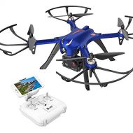 [아마존핫딜]DROCON Bugs 3 Drohne mit buerstenlosem Motor Quadrocopter fuer Anfanger, lange Flugzeit und grosse Reichweite, 3D ROLLEN & SALTOS, unterstuetzt GoPro HD Kamera, Blau