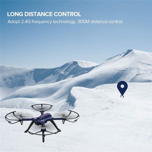  [아마존 핫딜]  [아마존핫딜]DROCON Bugs 3 Drohne mit buerstenlosem Motor Quadrocopter fuer Anfanger, lange Flugzeit und grosse Reichweite, 3D ROLLEN & SALTOS, unterstuetzt GoPro HD Kamera, Blau
