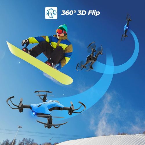  DROCON Ninja Drone for Kids & Beginners FPV RC Drone with 1080P HD Wi-Fi Camera, Quadcopter Drone with Altitude Hold, Headless Mode, Foldable Arms, One Key Take Off/Landing, Blue