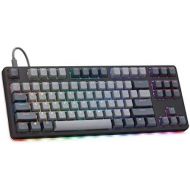 Drop CTRL High-Profile Mechanical Keyboard ? Tenkeyless TKL (87 Key) Gaming Keyboard, Hot-Swap Switches, Programmable, Backlit RGB LED, USB-C, Doubleshot PBT, Aluminum (Black, Cher
