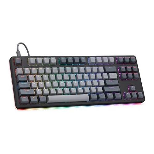  Drop CTRL High-Profile Mechanical Keyboard ? Tenkeyless TKL (87 Key) Gaming Keyboard, Hot-Swap Switches, Programmable, Backlit RGB LED, USB-C, Doubleshot PBT, Aluminum (Black, Cher