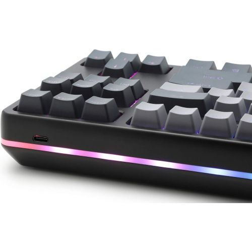  Drop CTRL High-Profile Mechanical Keyboard ? Tenkeyless TKL (87 Key) Gaming Keyboard, Hot-Swap Switches, Programmable, Backlit RGB LED, USB-C, Doubleshot PBT, Aluminum (Black, Cher