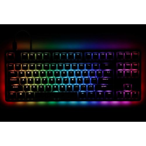  Drop CTRL High-Profile Mechanical Keyboard ? Tenkeyless TKL (87 Key) Gaming Keyboard, Hot-Swap Switches, Programmable, Backlit RGB LED, USB-C, Doubleshot PBT, Aluminum (Black, Cher