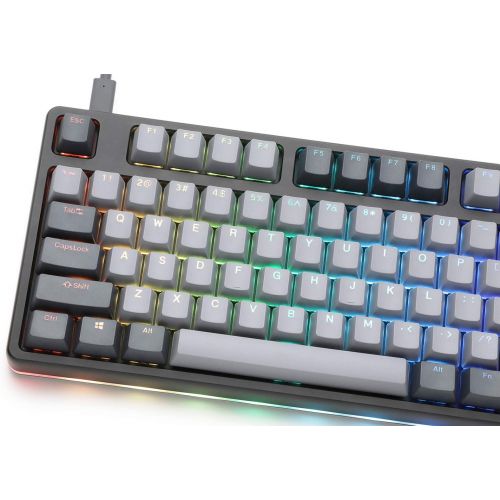  Drop CTRL High-Profile Mechanical Keyboard ? Tenkeyless TKL (87 Key) Gaming Keyboard, Hot-Swap Switches, Programmable, Backlit RGB LED, USB-C, Doubleshot PBT, Aluminum (Black, Cher