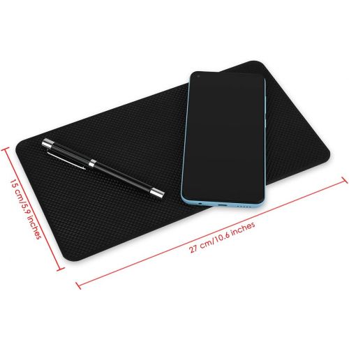  [아마존베스트]DS.DISTINCTIVE STYLE Extra Large 26 x 15cm Magic Anti-Slip Non-Slip Mat Car Dashboard Sticky Pad Adhesive Mat for Cell Phone, CD, Electronic Devices, iPhone, iPod, MP3, MP4, GPS - Black