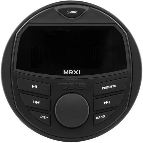  DS18 Hydro MRX1 Marine Radio Headunit LCD Screen, Bluetooth, IP65 Waterproof Weatherproof, AM FM Radio, USB, 1 Zones, 4 Volts Preamp Outputs, RDS 4X40 Watts