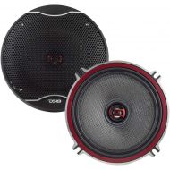 [아마존베스트]DS18 EXL-SQ5.25 - 5.25-Inch 3-OHMS High Sound Quality Speaker - Sleek Compact Design with A Chrome Finish - Superior Bass Response - 800 WATTS Max - SET OF 2