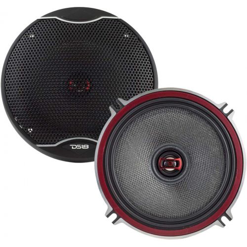  [아마존베스트]DS18 EXL-SQ5.25 - 5.25-Inch 3-OHMS High Sound Quality Speaker - Sleek Compact Design with A Chrome Finish - Superior Bass Response - 800 WATTS Max - SET OF 2