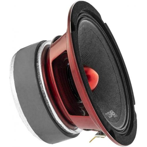  [아마존베스트]DS18 PRO-X5.4BM Loudspeaker - 5.25, Midrange, Red Aluminum Bullet, 300W Max, 150W RMS, 4 Ohms - Premium Quality Audio Door Speakers for Car or Truck Stereo Sound System (1 Speaker)
